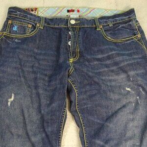 Coogi Australia Distressed Blue Jeans W40xL34